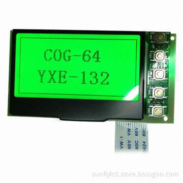 132 x 64mm Dot Matrix Graphic LCD Display, -30-70°C Operating Temperature